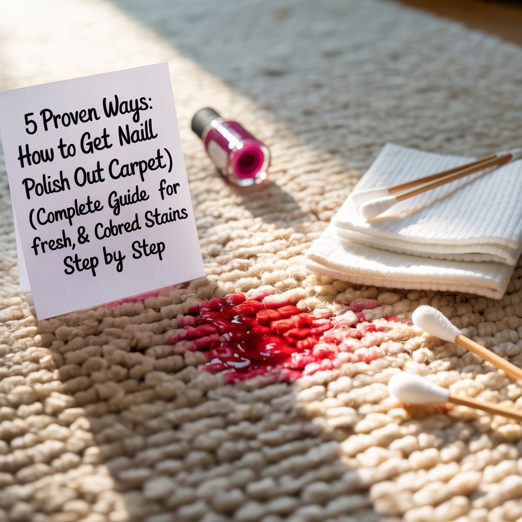 5 Proven Ways How to Get Nail Polish Out of Carpet (Complete Guide for Fresh, Dried & Colored Stains)